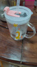 富光玻璃杯家用儿童牛奶杯子带刻度吸管水杯 宝宝冲泡奶粉杯带把手 实拍图