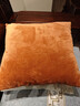 京东京造棉花糖抱枕 超柔棉棉绒沙发床头客厅办公室腰靠枕垫蜜糖橘45x45cm 实拍图