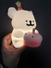 言仓生日礼物女生线条小狗生日小夜灯卧室摆件拍拍灯情侣情人节礼物 实拍图