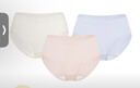 全棉时代女士中腰【年度热销款7A抗菌】高弹不变形不闷汗内裤女3条装 实拍图