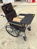 鱼跃(yuwell)手动轮椅车H059B老人半躺护理型带坐便椅餐板钢管可折叠 实拍图