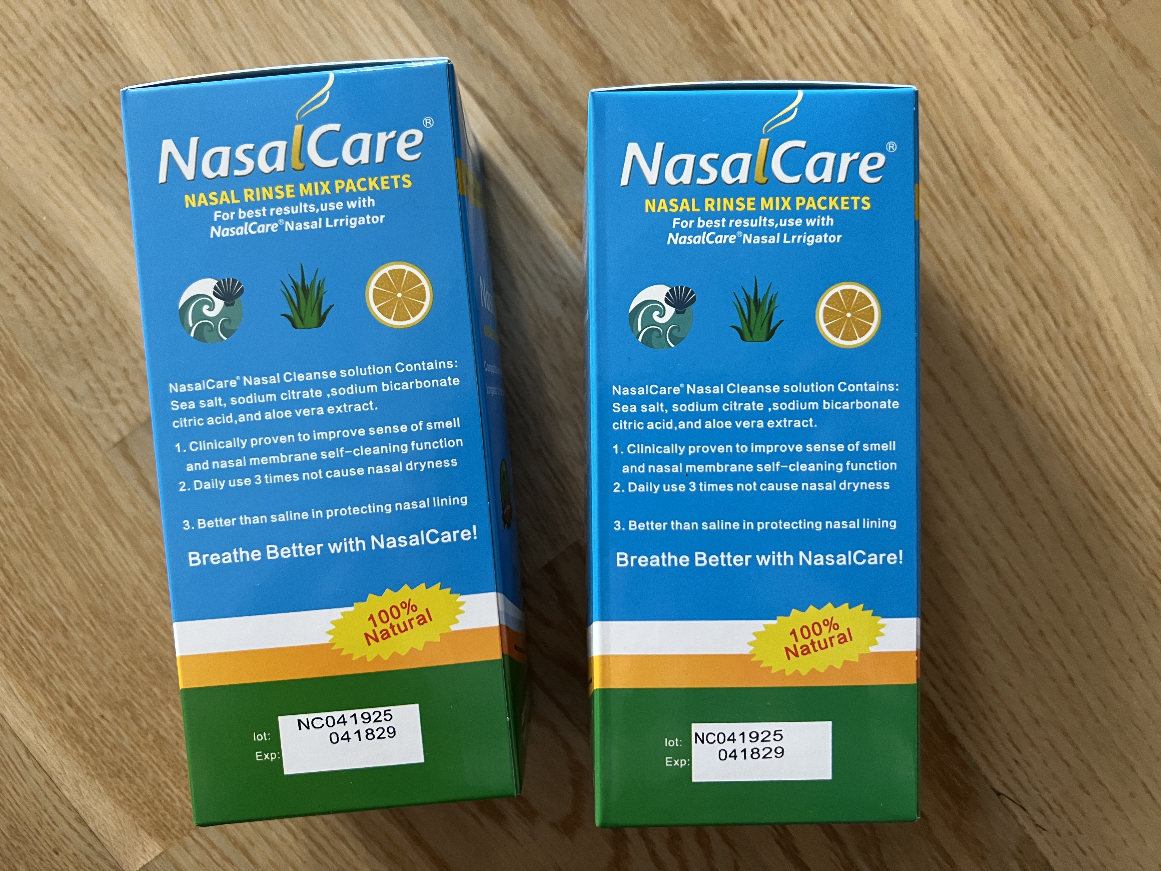 NasalCare 成人洗鼻盐100袋 /盒  海盐洗鼻器鼻腔清洗 生理盐水温和不刺激 实拍图