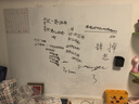 得力白板 90*120cm家用软铁磁性可吸附自粘墙贴/写字板/画板 涂鸦自粘墙纸 儿童小黑板贴 带背胶50009 实拍图