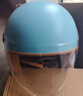 天骑头盔 电动车3c认证新国标A类冬季保暖防风男女士电瓶摩托车安全帽四季通用 蓝色 实拍图
