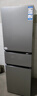 海尔（Haier）「真省电」217L三门小冰箱黑金净化一级能效风冷无霜星辉银BCD-217WGHC3E9S9国家补贴 实拍图
