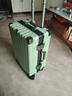 双星（doublestar）行李箱28寸大容量箱登机箱拉杆箱20寸男女铝框旅行箱密码皮箱子 豪华铝框款（果绿色）  20寸（可登机+箱套贴纸） 实拍图