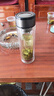 【京东物流配送】高硼硅双层玻璃杯大容量泡茶杯水杯子茶水分离杯 【双层加厚】茶杯350ml1只 实拍图