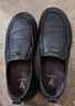 意尔康男鞋秋季羊皮舒适一脚蹬皮鞋男软面套脚商务休闲鞋 59171W黑色 40 实拍图