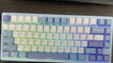 WOB rainy75客制化键盘三模铝坨坨机械键盘cnc电脑无线蓝牙游戏电竞外设雨 雪月蓝-电泳-RGB/雪顶可可轴/冰晶 实拍图