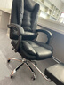 费林斯曼老板椅办公椅电脑椅靠背椅按摩可躺转椅搁脚午休电竞椅子懒人座椅 【可躺搁脚】经典黑+加厚海绵 联动扶手 【送货上门】 实拍图
