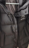 鸭鸭王一博同款312g充绒冰壳系列羽绒服长款男女极寒加厚冬季保暖外套 青光黑色 【男女同款现货速发】 XL /180充绒273克 实拍图