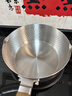 三四钢雪平锅内层316L不锈钢22cm奶锅汤锅带蒸笼食品级无涂层煮面38123 实拍图