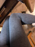 松山棉店小暖羊保暖打底裤女含羊毛7A抑菌吸湿发热可外穿高腰加厚绒棉裤冬 中厚暖-深灰-320(-5~5°C) L (推荐110-125斤) 实拍图