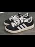 adidas「面包鞋」GRAND COURT BASE 00s休闲低帮板鞋男女阿迪达斯   黑色/白色/树脂黄(推荐女生选小半码)   38 实拍图