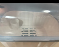 品喻（PINYU）【中号】碗筷收纳盒碗柜厨房带盖碗筷餐具收纳盒碗碟架置物架 蓝 实拍图