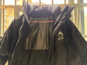 鸭鸭（YAYA）王一博同款冰壳系列户外极寒羽绒服男士新款长款情侣加厚女外套 青光黑色 S /165(建议90-115斤) 实拍图