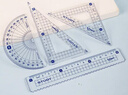 马培德（Maped）【开学必购】15cm波浪直尺套尺 三角尺量角器 初高中小学绘图考试组合 经典4件套 981739CH 实拍图
