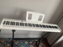 特伦斯折叠钢琴88键便携式电钢琴成人儿童电子琴重力度键盘V30pro钢琴 时尚白+专用琴包+Z琴架 实拍图