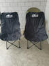 小魔户外折叠椅 折叠靠背椅加高月亮椅露营折叠凳子便携躺椅钓鱼椅 黑 实拍图