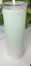 星巴克（Starbucks）薄荷绿渐变直纹款薯条吸管杯473ml水杯子咖啡杯男女女神节礼物 实拍图