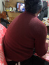 京东京造毛衣女时尚针织衫衣服新年冬季女纯羊毛衫 圆领 安哥拉红 2XL 实拍图