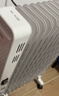 美的（Midea）【白玉】取暖器/电暖器/电暖气家用/烤火炉/13片节能速热/电热油汀/油酊/加热器/烘衣加湿HYX22N 实拍图