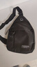 运动跑步包男休闲斜挎包手机包防泼水健身包女单肩包 黑色 实拍图