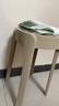 树浩家用塑料加厚凳子可叠放餐椅网红风车餐桌椅子现代简约餐厅书桌用 L.HF升级加强PP材料30cm面-卡其 实拍图