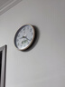 康巴丝（Compas）挂钟客厅静音走时卧室简约日历石英钟表挂墙时钟 c2855Y 金色26cm 实拍图