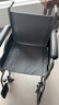 鱼跃(yuwell)轮椅车H051折叠老人轻便旅行手推车钢管免充气胎代步车 实拍图