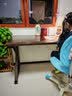 青栌实木电脑桌家用双人书桌学习桌客厅大板桌电竞桌简易办公桌工作台 【加厚橡胶木桌面】碳钢K腿-单桌【送上门包安装】 120*60*75(无横杆)（44mm加厚实木桌面） 实拍图