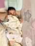 全棉时代儿童浴巾纯棉透气纱布浴巾新生婴儿宝宝洗澡大毛巾快乐熊猫95cm 实拍图