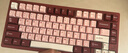 WOB rainy75客制化键盘三模铝坨坨机械键盘cnc电脑无线蓝牙游戏电竞外设雨 丝绒红-喷涂-RGB/雪顶可可轴/冰晶 实拍图