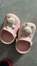 牧童儿童拖鞋夏男宝宝洞洞鞋软底女童卡通洗澡婴幼儿家居鞋萌兔粉150 实拍图