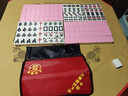 华圣麻将牌一级家用宿舍大号仿玉石大字44mm粉色144张手搓麻将H-003 实拍图