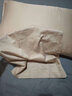然牌100S纯棉枕套一对 简约纯色 轻奢质感枕头套  橄榄绿 48x74cm 实拍图