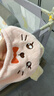 欧孕（OUYUN）婴儿浴巾珊瑚绒速干儿童斗篷浴袍带帽宝宝洗澡浴衣 兔子145*85 实拍图