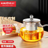 金灶（KAMJOVE） 玻璃泡茶壶耐高温304不锈钢过滤花茶壶飘逸杯煮茶壶简约式茶艺壶 A-07【600ml】 实拍图