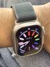 W&P适用苹果手表表带apple watch ultra3/2野径回环尼龙编织表带iwatch S11/10/9/8/7/6/SE 钛黑49 实拍图