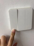 小米智能开关（双开）接入米家 单火零火兼容 超长寿命 开关面板 实拍图