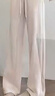 自由系阔腿裤女春季新款高腰显瘦宽松垂感香蕉直筒窄版羊毛休闲裤子 实拍图