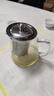 雅集茶具茶壶304不锈钢内胆三件式高硼硅耐高温透明家用办公泡茶壶 实拍图