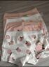 北极绒4条装儿童内裤女童发育期纯棉女孩学生10A抑菌平角短裤宝宝中大童 实拍图