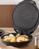 美的（Midea）电饼铛家用煎烤机烙饼锅三明治早餐机蒸汽煎烤盘 大火力烤肉薄饼机双面加热加深电饼档 JKC3051 实拍图
