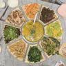佩尔森团圆拼盘组合圆桌盘子家用盘餐具整套拼盘9头山茶花礼盒装 实拍图