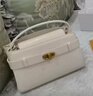 CHARLES&KEITH鳄鱼纹凯莉包手提斜挎婚包包女包生日情人节礼物CK2-50270880-1 Ivory象牙色 S 实拍图