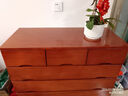 鲁菏鑫森斗柜 实木斗柜现代简约卧室客厅抽屉式收纳柜子储物柜 板栗色宽七斗【经典款】 实拍图