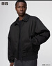 优衣库合作款男装女装PUFFTECH空气棉服休闲短茄克外套夹克479411 09 黑色 XL /180/108B 实拍图