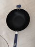 炊大皇炒锅不粘锅易洁少油烟平底炒菜锅煎锅32cm磁炉通用深蓝SL32CG 实拍图