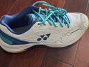 尤尼克斯（YONEX）羽毛球鞋yy入门级训练减震动力垫男女SHB101CR白/蓝 43码 实拍图